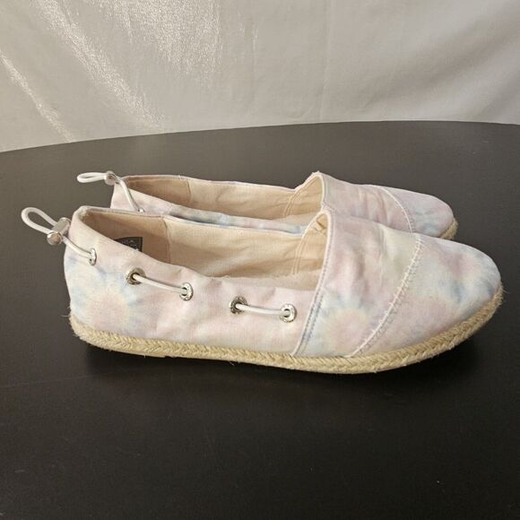 Nautica Tie Dye Rudder Espadrille Flats Women’s Size 8 Pink - Picture 2 of 11